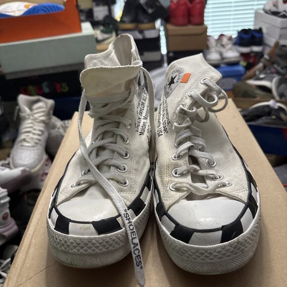 Size 10 - Converse Off-White x Chuck 70 White - Picture 1 of 5